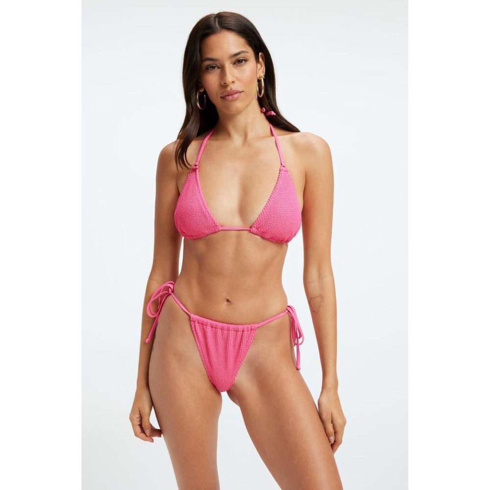 Good American NWT Always Fits Tiny Ties Bikini Top - Size 00/0 - MSRP $55